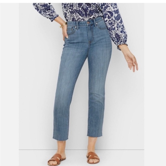 Talbots Denim - Talbots women’s jeans Modern Ankle Jean size 12 raw hem